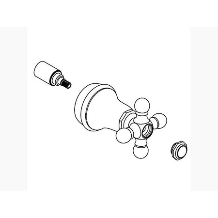 Kohler Handle Assembly, Cross, Rt 1265194-BN